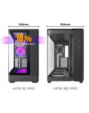 Montech кутия Case mATX - KING 15 PRO (W) - 4 x 120 mm A-RGB, USB-C