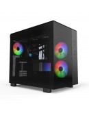 Montech кутия KING 65 Pro, Dual Chamber Mid-tower Case, 3 ARGB Fans, Black