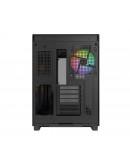 Montech кутия KING 65 Pro, Dual Chamber Mid-tower Case, 3 ARGB Fans, Black
