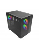 Montech кутия KING 65 Pro, Dual Chamber Mid-tower Case, 3 ARGB Fans, Black