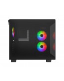 Montech кутия KING 65 Pro, Dual Chamber Mid-tower Case, 3 ARGB Fans, Black
