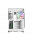 Montech кутия KING 65 Pro, Dual Chamber Mid-tower Case, 3 ARGB Fans, White