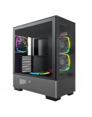 Montech кутия SKY TWO, Mid-tower Case, TG, 4x120mm ARGB Fans, Black