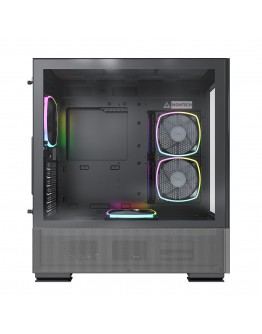 Montech кутия SKY TWO, Mid-tower Case, TG, 4x120mm ARGB Fans, Black