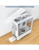 Montech кутия SKY TWO, Mid-tower Case, TG, 4x120mm ARGB Fans, White