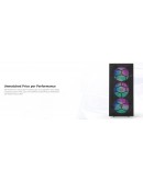 Montech кутия X3 MESH, Mid-tower Case, TG, 6 fixed RGB Fans, Black