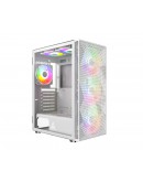 Montech кутия X3 MESH, Mid-tower Case, TG, 6 fixed RGB Fans, White