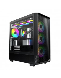 Montech кутия Case ATX - X5 (B) - 4 A-RGB fans, USB-C