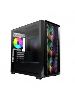 Montech кутия Case mATX - X5M (B) - 4 x 120 mm A-RGB, USB-C