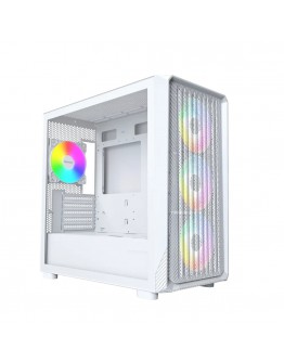Montech кутия Case mATX - X5M (W) - 4 x 120 mm A-RGB, USB-C