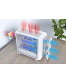 Montech кутия Case mATX - X5M (W) - 4 x 120 mm A-RGB, USB-C
