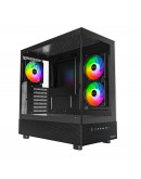 Montech кутия Case ATX - XR (B) - 3 x 120 mm ARGB Fans, USB-C, Black