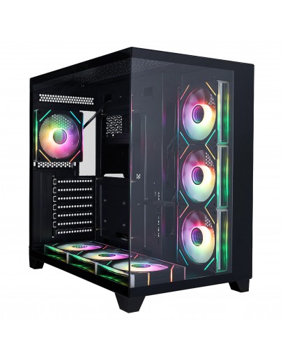 1stPlayer кутия Case ATX - MEGAVIEW MV8 Black - 7 x 120 mm A-RGB fans included