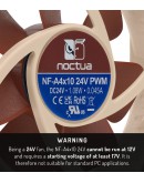 Noctua Вентилатор Fan 40x40x10mm 24V - NF-A4x10-24V-PWM