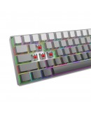 White Shark геймърска механична клавиатура Gaming Mechanical Keyboard NUNCHAKU - Red Switches (English US), Grey
