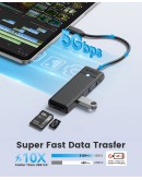 Orico хъб USB3.1 HUB Type-C - 3 x USB3.0, SD, TF - PAPW3AT-C3-015-BK