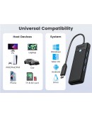 Orico хъб USB3.1 HUB Type-C - 3 x USB3.0, SD, TF - PAPW3AT-C3-015-BK