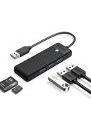 Orico хъб USB3.0 HUB - 3 x USB3.0, SD, TF - PAPW3AT-U3-015-BK
