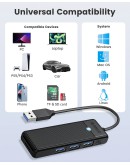 Orico хъб USB3.0 HUB - 3 x USB3.0, SD, TF - PAPW3AT-U3-015-BK