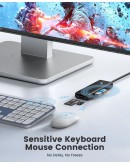 Orico хъб USB3.0 HUB - 3 x USB3.0, SD, TF - PAPW3AT-U3-015-BK