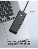 Orico хъб USB3.0 HUB - 3 x USB3.0, SD, TF - PAPW3AT-U3-015-BK