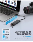 Orico хъб USB3.0 HUB - 3 x USB3.0, SD, TF - PAPW3AT-U3-015-BK
