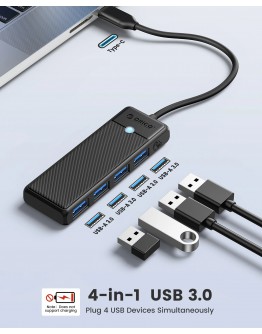 Orico хъб USB3.1 HUB Type-C - 4 x USB3.0 - PAPW4A-C3-015-WH