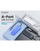 Orico хъб USB3.1 HUB Type-C - 4 x USB3.0 - PAPW4A-C3-015-WH