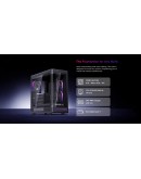 1stPlayer кутия Case ATX - PB8 Black - 3 x 120 mm A-RGB fans included, USB-C