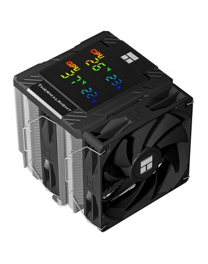 Thermalright охладител CPU Cooler Peerless Assassin 120 Digital Black - Dual-Tower - LGA1851/AM5