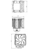 Thermalright охладител CPU Cooler Peerless Assassin 120 Digital Black - Dual-Tower - LGA1851/AM5