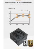 Darkflash захранване PSU ATX 3.1 1050W Gold, Full Modular, PCIe 5.1 - PMT1050 A3