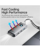 Orico докинг станция Docking Station Type-C - PW11-6P25R-GY-BP - HDMI, USB-A x 3, PD100W x 1, LAN (2.5Gbps)