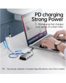 Orico докинг станция Docking Station Type-C - PW11-6P25R-GY-BP - HDMI, USB-A x 3, PD100W x 1, LAN (2.5Gbps)