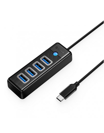 Orico хъб HUB USB3.1 Type-C 4 port - 4 x USB3.0 Black - PW4U-C3-015-BK