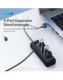 Orico хъб HUB USB3.0 4 port Black - PW4U-U3-015-BK