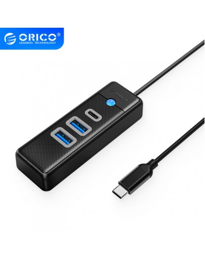 Orico хъб HUB USB3.1 3 port - 2 x USB3.0, 1 x Type C, Black - PWC2U-C3-015-BK