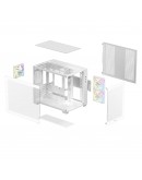 DeepCool кутия Case mATX - CG330 3F WH - 3 ARGB Fans