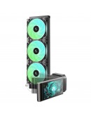 DeepCool водно охлаждане Water Cooling LT360 VISION ARGB - 4.5 inch IPS LCD screen - LGA1851/AM5