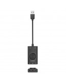 Orico външна звукова карта USB Sound card - 2 headphones, mic, volume - SC2-BK