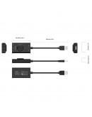 Orico външна звукова карта USB Sound card - 2 headphones, mic, volume - SC2-BK