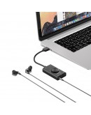 Orico външна звукова карта USB Sound card - 2 headphones, mic, volume - SC2-BK