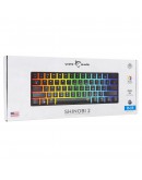 White Shark геймърска механична клавиатура Gaming Mechanical Keyboard SHINOBI 2 - YUSYA 5P Blue Switches (English US), Black