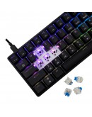 White Shark геймърска механична клавиатура Gaming Mechanical Keyboard SHINOBI 2 - YUSYA 5P Blue Switches (English US), Black