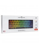 White Shark геймърска механична клавиатура Gaming Mechanical Keyboard SHINOBI 2 - YUSYA 5P Red Switches (English US), Black