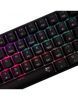 White Shark геймърска механична клавиатура Gaming Mechanical Keyboard SHINOBI 2 - YUSYA 5P Red Switches (English US), Black