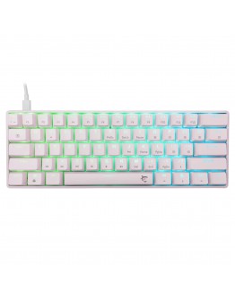 White Shark геймърска механична клавиатура Gaming Mechanical Keyboard SHINOBI 2 - YUSYA 5P Blue Switches (English US), White