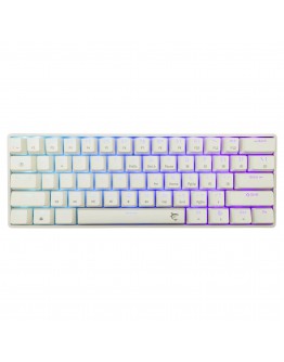 White Shark геймърска механична клавиатура Gaming Mechanical Keyboard SHINOBI 2 - YUSYA 5P Red Switches (English US), White