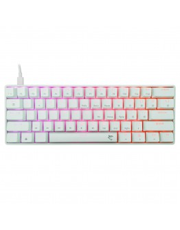 White Shark геймърска механична клавиатура Gaming Mechanical Keyboard SHINOBI 2 - YUSYA 5P Red Switches (English US), White