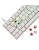 White Shark геймърска механична клавиатура Gaming Mechanical Keyboard SHINOBI 2 - YUSYA 5P Red Switches (English US), White